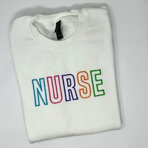 Embroidered Nurse Sweatshirt